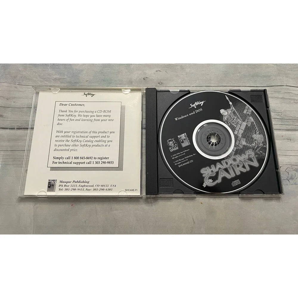 Shadows of Cairn Video Game, PC Game, 1993